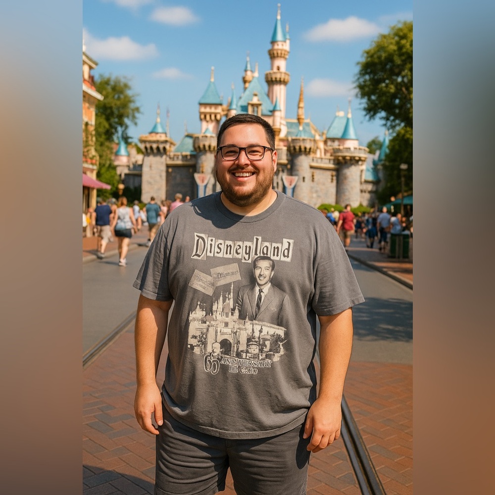 Disneyland 65th Anniversary AP Annual Passholder Walt Disney T-Shirt 3XL Disney